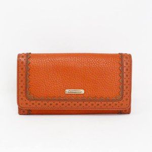BURBERRY #MCA056 Orange Leather Wallet